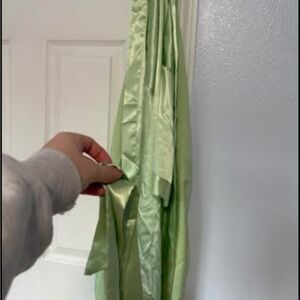 Light Green Satin Robe